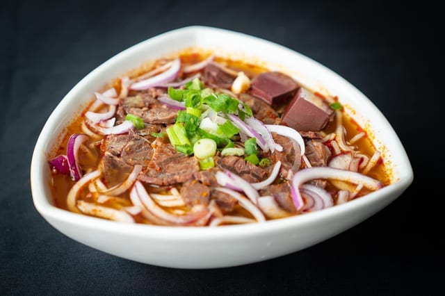 Bún Bò Huế/Hue Style Noodle Soup.