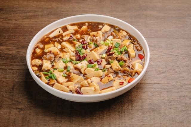 Ma Po Tofu (Spicy Sichuan Tofu with Minced Pork).