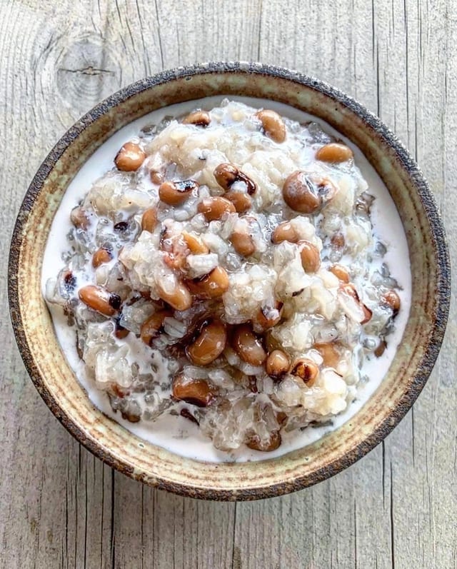 Black Eyed Peas Rice Pudding.
